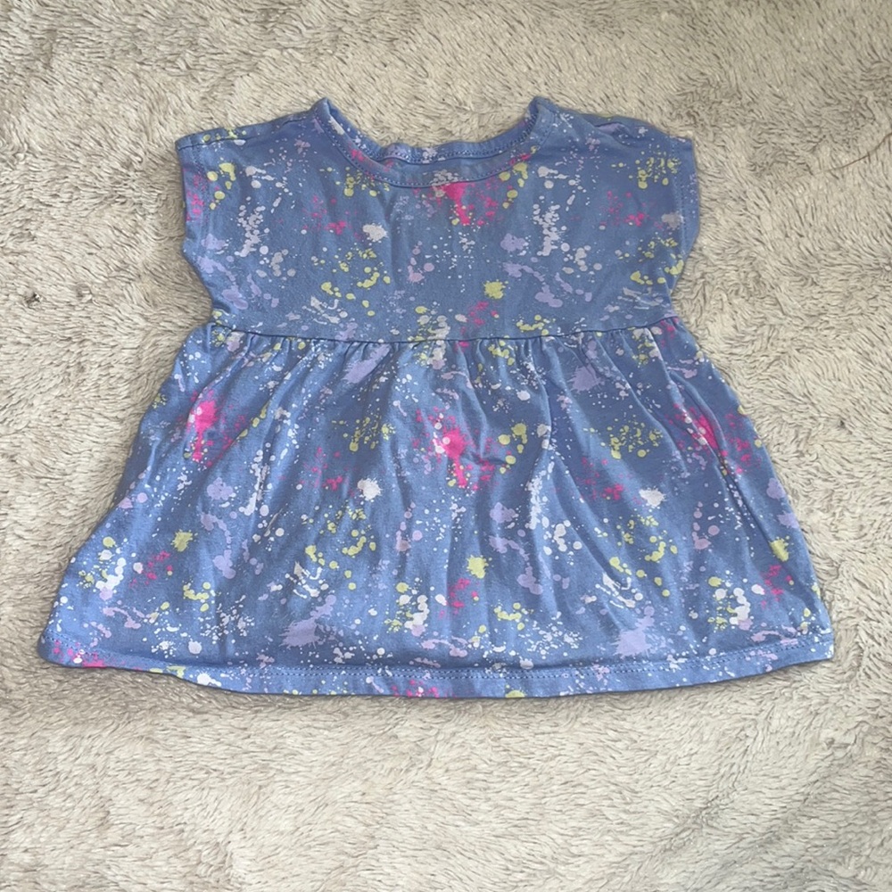(3 for $10) George 6-12 month paint splatter t shirt